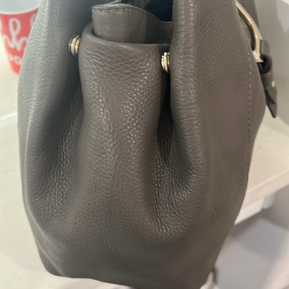 Gucci EUC leather Greenwich hobo gray tote, vintage - Picture 3 of 12